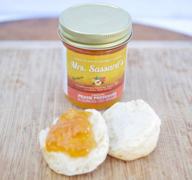 Buttermilk Biscuits &amp; Peach Preserves