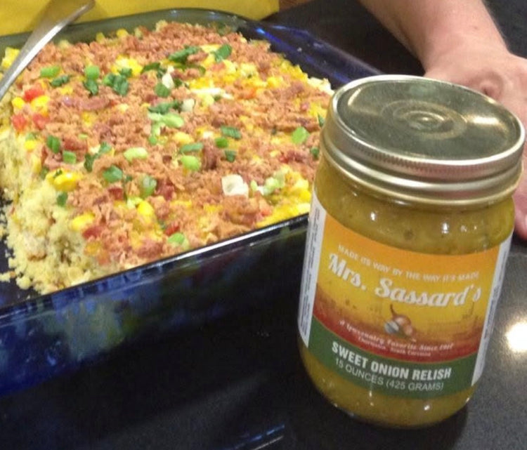 Sweet Onion Relish Corn Casserole